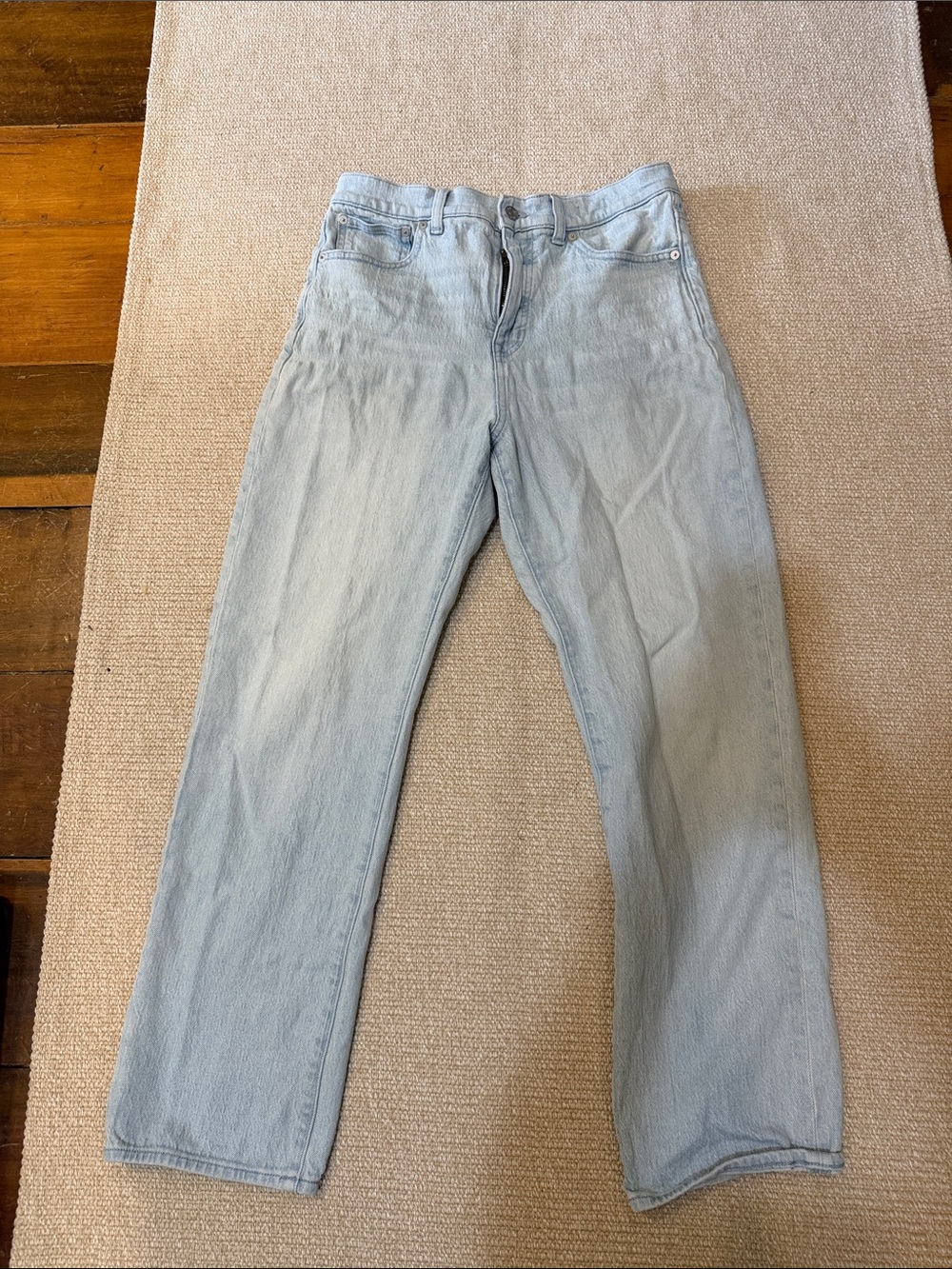 Madewell Light Blue Straight-Leg Jeans